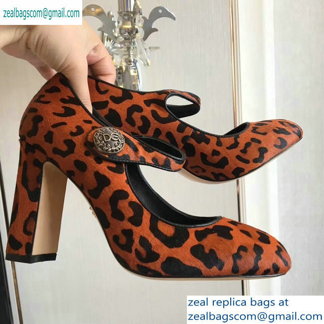 Dolce  &  Gabbana Leopard Print Pony Hair Pumps 03 2019